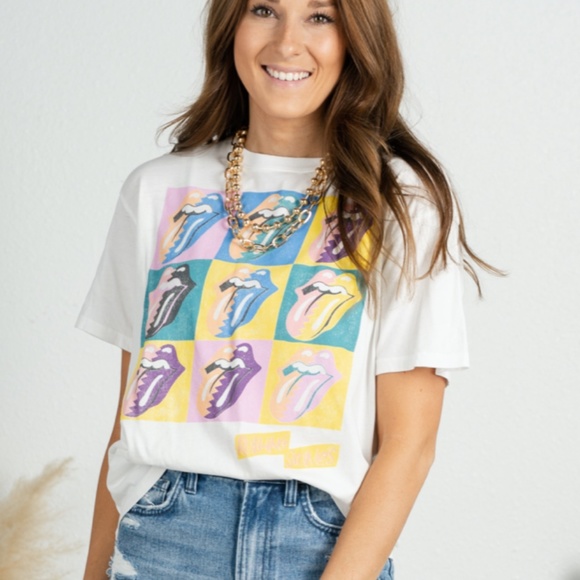 DAYDREAMER Rolling Stones Urban Jungle Tee, L NWT - Picture 2 of 6